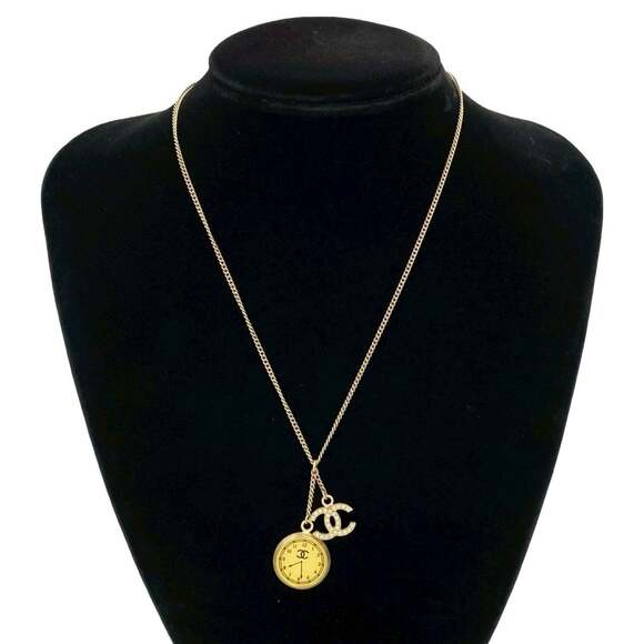 CHANEL Jewelry - CHANEL Authentic Gold Logo Necklace